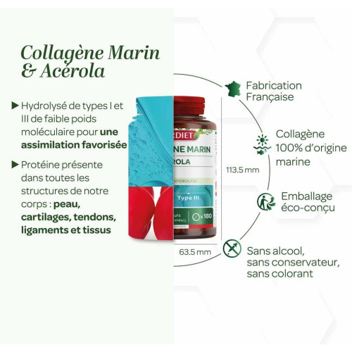 Collagène Marin Super Diet : 180 comprimés - Peau & Articulations
