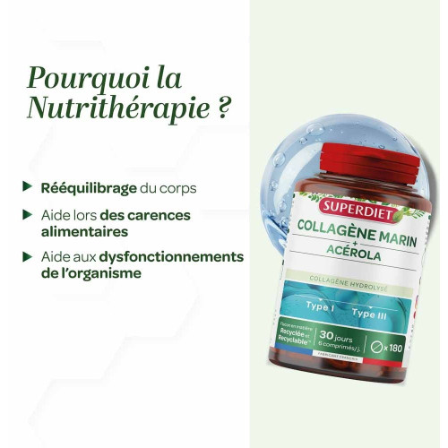 Collagène Marin Super Diet : 180 comprimés - Peau & Articulations