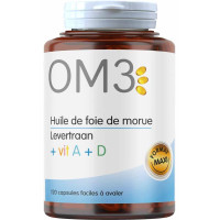 Huile de Foie de Morue Super Diet - Vitamines A&D | 120 Capsules