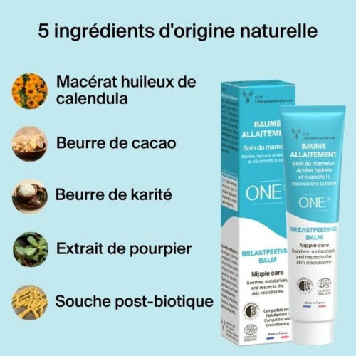 Baume allaitement CCD : Soin apaisant mamelons 30ml