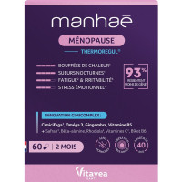 Manhae Ménopause : Gélules Thermorégulantes pour Bouffées de Chaleur