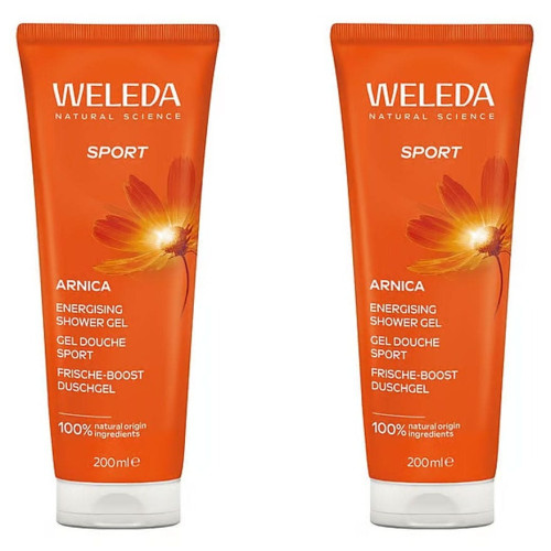 Gel Douche Weleda Arnica Sport - Douceur & Énergie Naturelle - 2x200mL