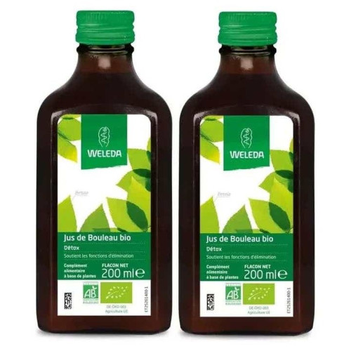 Weleda Jus Bouleau Bio 2x200ml – Détox & Élimination Naturelle