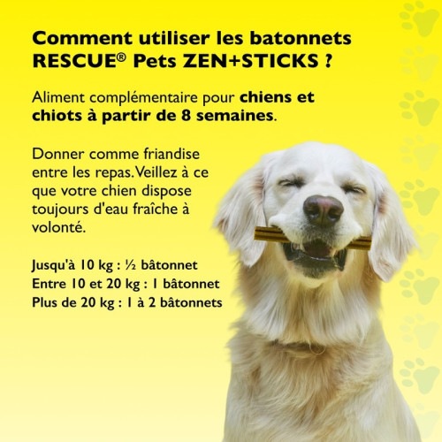 Fleurs de Bach Zen + Sticks : Apaisement naturel pour chien