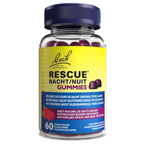 Gummies Rescue Nuit Fruits Rouges : 60 gommes pour un sommeil apaisé