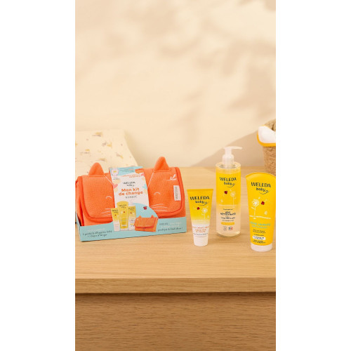 Kit Weleda Nomade : 3 soins + tapis - Calendula bio dès la naissance