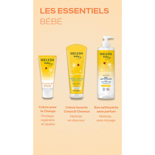 Kit Weleda Nomade : 3 soins + tapis - Calendula bio dès la naissance