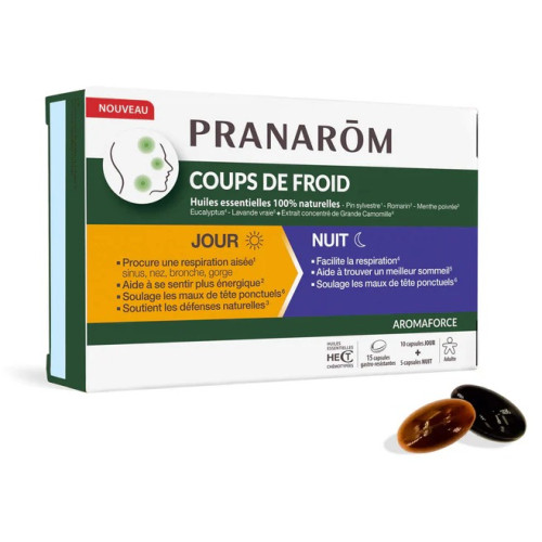 Pranarom Coups de Froid : Soutien Jour/Nuit Respiratoire & Immunité