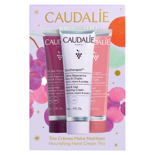 Caudalie Trio Crème Mains - 3x30ml : Nourrissez & Réparez