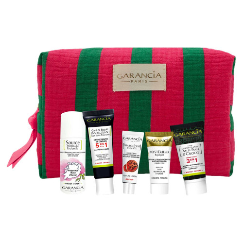 Trousse Beauté Garancia : 5 Essentiels Voyage pour Peau Éclatante