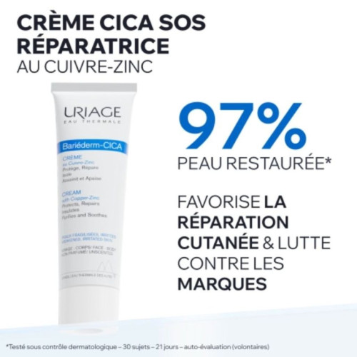 Uriage Bariéderm Cica+ : Crème réparatrice peau irritée & fragilisée