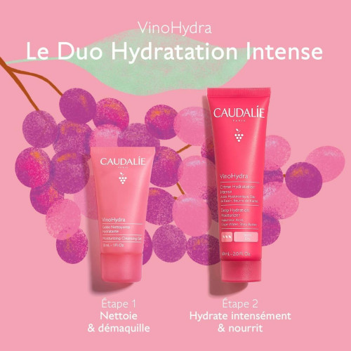 Coffret Caudalie VinoHydra : Duo Hydratation Intense & Nettoyage