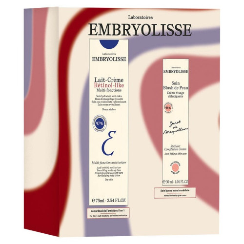 Coffret Embryolisse : Anti-âge & éclat - Duo soin rétinol-like + blush