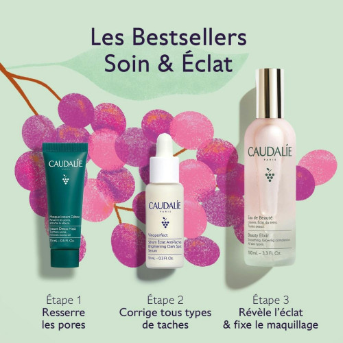 Caudalie Bestsellers : Coffret Éclat 100ml - Peau lumineuse & unifiée