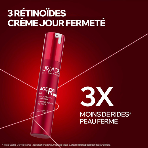 Uriage Soin Jour Anti-Âge : Rétinoïdes 3 en 1 pour Fermeté & Rides