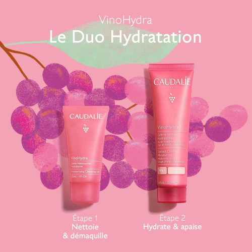 Caudalie Duo Hydratation - Routine Soin Peau Sensible & Apaisée