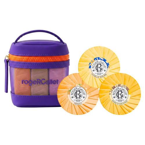 3 Savons Roger&Gallet - Parfums Néroli, Vanille Soleil & Bois d'Orange