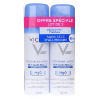 VICHY Déodorant Minéral Sans Sel d'Aluminum Efficacite 48h Aérosol Lot de 2-8239