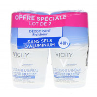 VICHY Déodorant Minéral Sans Sel d'Aluminum Efficacite 48h Bille Lot de 2-8240