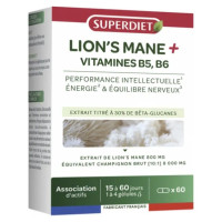 Superdiet Lion's Mane+ : Énergie & Cerveau - 60 Gélules