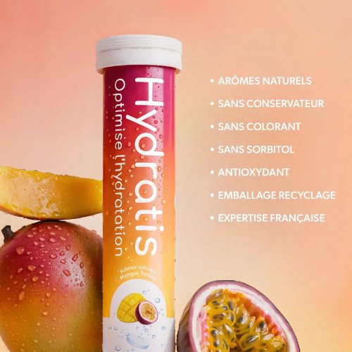 Hydratis Mangue Passion : Pastilles pour Hydratation Rapide