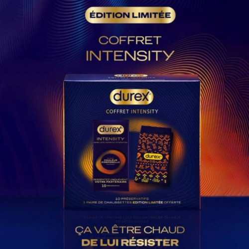 Durex : 10 préservatifs sans latex ultra-fins + cadeau chaussettes