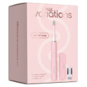 Coffret brosse électrique rose : nettoyage sonique doux pour gencives