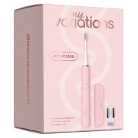 Coffret brosse électrique rose : nettoyage sonique doux pour gencives