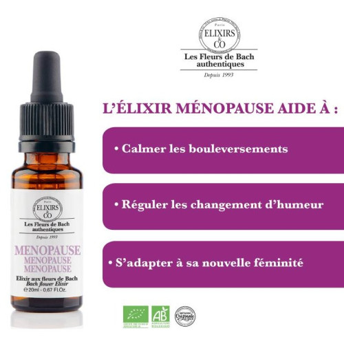 Elixirs & Co Ménopause 20ml Sérénité & Équilibre Parapharmacie en ligne