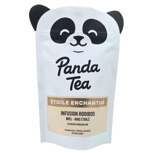 Panda Tea Étoile Enchanthé : Infusion Rooibos Miel & Anis - 28 Sachets