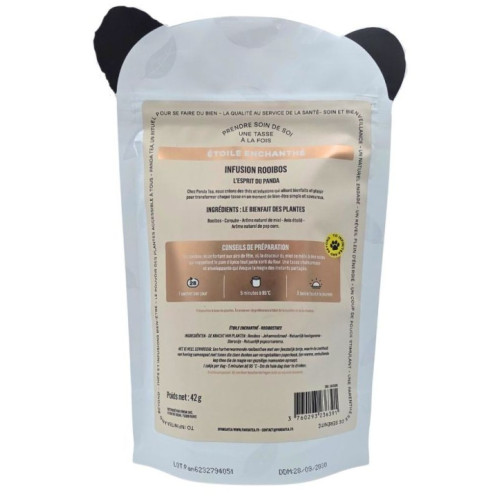 Panda Tea Étoile Enchanthé : Infusion Rooibos Miel & Anis - 28 Sachets