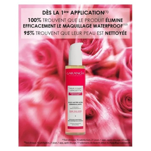 Garancia Huile Lactée : Démaquillage waterproof en 2 gestes