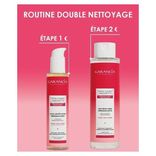Garancia Huile Lactée : Démaquillage waterproof en 2 gestes