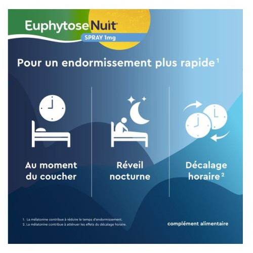 Bayer Euphytose Nuit Spray 20 ml Sommeil Rapide et Réparateur Pharma360