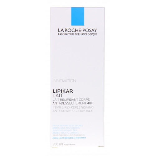 LA ROCHE POSAY LIPIKAR Lait 200mL - Hydratation intense peaux sèches