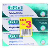 GUM ORIGINAL WHITE Dentifrice Lot de 3 Offre Spéciale-8436