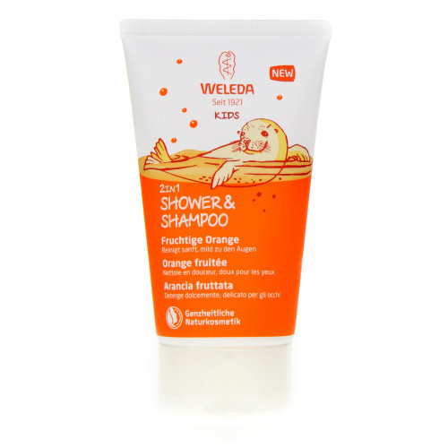 WELEDA Crème de Douche 2 en 1 Enfants - Orange fruitée-8825