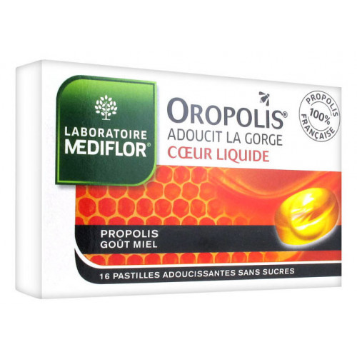 MEDIFLOR Oropolis Coeur Liquide Pastilles Adoucissantes 16 Pastilles-8940