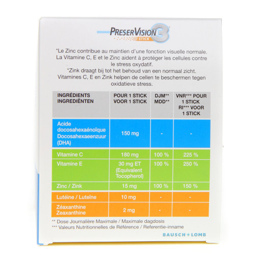 BAUSCH & LOMB Preservision 3 - 90 Sticks