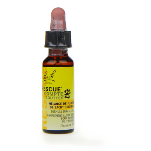 Fleurs de Bach Rescue Remedy Pets 10ml - Apaisez votre animal avec