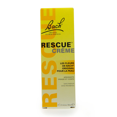 FLEURS DE BACH Rescue Crème 30ml - Apaisante et Hydratante sur