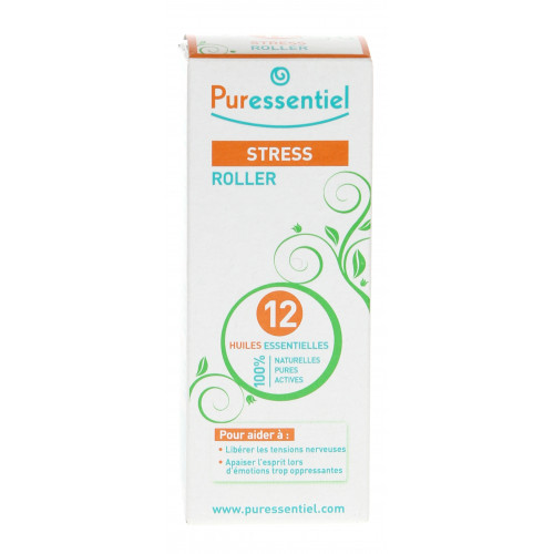 Huile essentielle Roll-on Stress PURESSENTIEL : le roll-on de 5mL