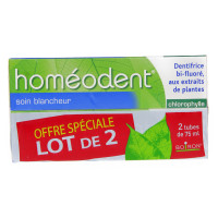 BOIRON Homéodent Soin Blancheur Chlorophylle Lot de 2 x 75 ml-9170