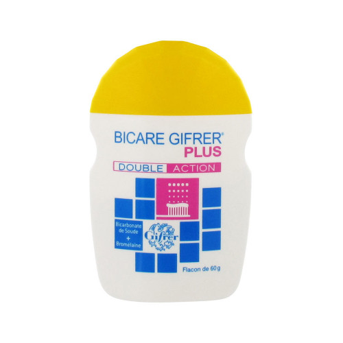 GIFRER Bicare Plus Bicarbonate de Soude + Bromélaïne 60 g-9341