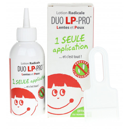 DUO LP PRO Lotion Radicale 150mL - Éradique poux et lentes en 1 application  - Pharma360