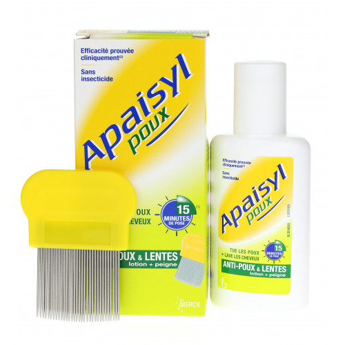 Apaisyl Poux 100mL - Elimine Poux et Lentes Efficacement