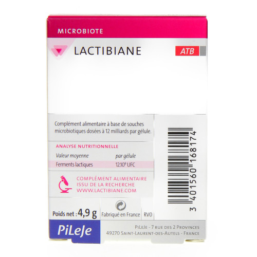 PILEJE Lactibiane ATB 10 Gélules - Soutien Microbiotique Puissant