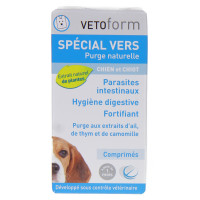 VETOFORM Spécial Vers Purge Naturelle Chien et Chiot 50 Comprimés-9705