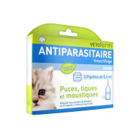 VETOFORM Vetoform Antiparasitaire chaton 3 pipettes-9727