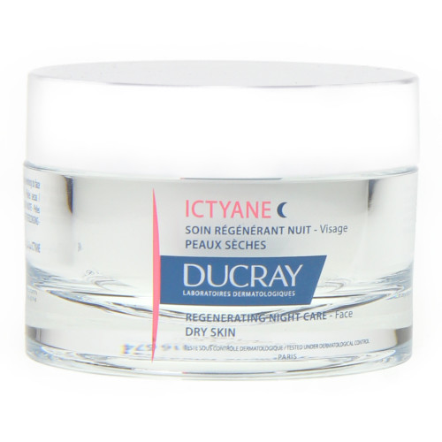 Ducray Ictyane Soin Nuit 50mL - Nourrit Peaux Sèches